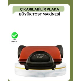 Resim LTG Nova Bfs 2000 Watt Teflon Tost Makinesi – Geniş Plaka, Ayarlanabilir Isı, Kolay Temizlik 