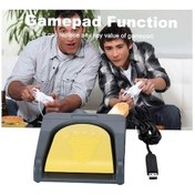 Resim Ankatek Tuşu Pedalı Özel Oyun Ortam Metre Kolu Kısayol Kablo İle. Gri Çoklu Ayak Anahtarı 2 Qj, Ergonomik Tasarım 