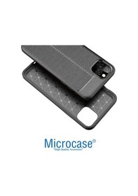 Resim Microcase Apple Uyumlu iPhone 11 Pro Leather Silikon Kilif - Siyah 385684799 