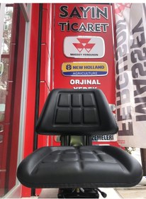 Resim PİLOT SİYAH TRAKTÖR KOLTUK MASSEY FERGUSON NEWHOLLAND KOLTUK 