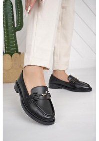 Resim Nesilshoes Nesil Shoes Süha 252 Siyah Anatomik Kadın Lofer 