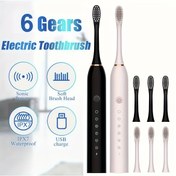 Resim 6 Hızlı Akıllı Diş Fırçası - 6 Temizleme Modu - USB Şarj Edilebilir, Sonic Güç, Yumuşak Fırça Kafa, IPX7 Su Geçirmez, 300mAh Lityum Batarya, 3 Renk Mevcut, Ev Kullanımı İçin İdeal, Ev Diş Bakımı | Modern Diş Fırçası | Şarj Edilebilir Batarya, Elektrikli Diş Fırçası 