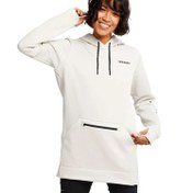 Resim Burton Oak Long Pullover Hoodie Kadın Beyaz Sweatshirt 