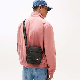 Resim Tommy Hilfiger Erkek Siyah Omuz Çantası (AM0AM13389-BDS) 