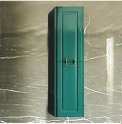 Resim Denko Nergis 35 Cm Mdf Zümrüt Yeşil Banyo Boy Dolabı Yeşil 