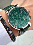 Resim Romanson Fonksiyonlu Deri Kordon Yeşil Renk Çelik Kasa Erkek Kol Saati 1134.15MR 