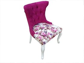Resim Berjer 12525 ÇAY SET Kayın ASLAN Ayak Model Parlak Beyaz Kapitone Babayface Kumaş 
