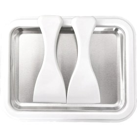 Resim Quirky Quar Kızarmış Yoğurt Makinesi Ev Yapımı Mini Kızarmış Buz Makinesi Anında Soğuk Plaka Haddelenmiş Dondurma Beyaz Yapmak Için Ideal (Yurt Dışından) 