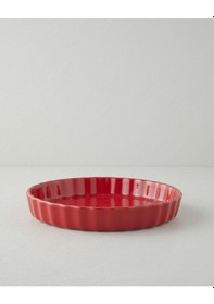 Resim English Home Hecha Seramik Tart Fırın Kabı 28 Cm Kırmızı Kırmızı 