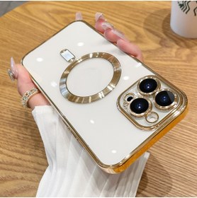 Resim UnDePlus Apple Iphone 14 Pro Kılıf Magsafe Kamera Lensli Korumalı Şeffaf Silikon Kapak 