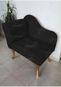 Resim aldagelsin Yeni Model Tekli Köşe Koltuğu Josefin Bench Gold Ayak 