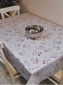 Resim Elyaflı Pvc Muşamba - Desenli Silinebilir Masa Örtüsü Yeşil 140 X 220 