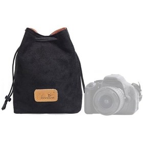 Resim Sones Sccotton Astar Darbeye Dayanıklı Dijital Koruma Taşınabilir Slr Lens Çantası Mikro Tek Kamera Çantası Kare Siyah M 