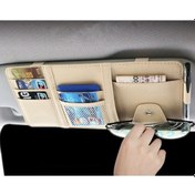 Resim Point Güneşlik Arkası Organizer Cdlik Gözlük Tutucu Kartlık Bej 