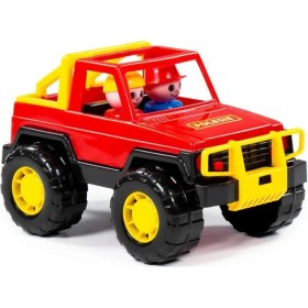 Resim Polesie Oyuncak Safari Jeep 36643, Çocuklar Için Figürlü Oyuncak Jeep 