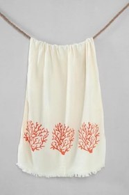 Resim Müslin Peştemal 2 Katlı Organik Havlu Turuncu 