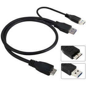Resim Micro Usb 3.0 Hdd Y Kablo - Usb 3.0 Hard Disk Kablosu 