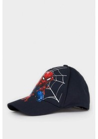 Resim Defacto Marvel Spıderman Pamuklu Cap Şapka Erkek Çocuk G0958a826smnv235 Lacivert-nv235 