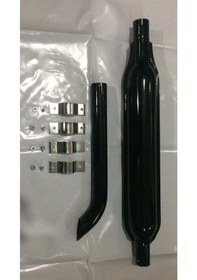 Resim Esko Fiat Traktör Dik Komple Boru+Kelepçe 450-480-540-640 5 Egzoz 