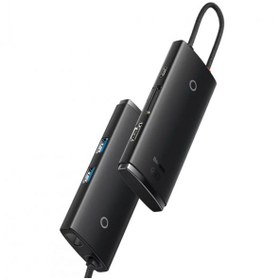Resim Baseus Lite Series 6 Portlu 100w Type-c + Pd Hub Adaptör Çoklayıcı Siyah 