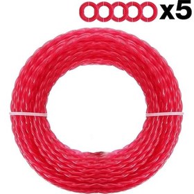 Resim Worx Wa0209 Wg185e/wg186e İçin 2.4mm 20 Metre 5x 4m Pro-grade Spiral Burgulu Yedek Misina 