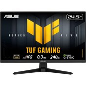Resim Asus Tuf Gamıng VG259QM5A 24.5 Fast IPS 1920X1080 0.3ms 240Hz 300CD Dp HDMI Hoparlör Vesa 3yıl Elmb Sync, 99% Srgb, Gaming Aı Monitör 