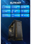 Resim Game Garaj Elite S17 R7-7800X3D 32 GB 1 TB SSD RTX5070TI Free Dos Oem Paket Masaüstü Oyuncu Bilgisayarı 