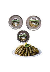Resim Harun 3'lü Paslanmaz Çelik Dolma Sarma Aparatı Tencere Altlığı Süzgeç Metalik 