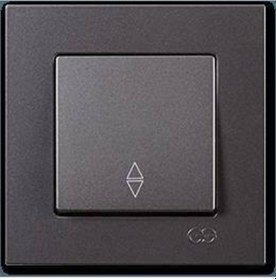 Resim Günsan Eqona Metalik Füme Vavien Anahtar - Çerçevesiz 