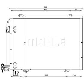 Resim BEHR 8FC351037-334 Klima Radyatörü W202 208 210 170 97-04 