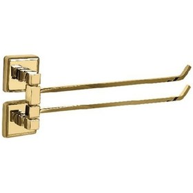 Resim Çelik Banyo Kumru Döner Havluluk Altın Renkli Altın 