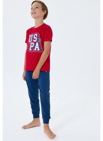 Resim U.S. Polo Assn. U.s. Polo Assn. Erkek Çocuk Kırmızı Pijama Takım Us2410-c-v2 