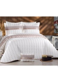 Resim Colors Micro Çift Kişilik Yatak Örtüsü Krem Cappucino (495154640) 