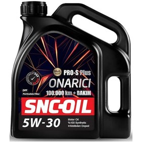 Resim Snc Oil 100.000 + Bakım Pro-S Plus Onarıcı 5W-30 Sentetik Motor Yağı 4 L 