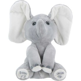 Resim Babycim Cee Ee Oyuncu Fil Jumbo Eğitici Peluş Fil Sesli Hareketli 