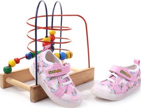 Resim Şirin Bebe 3815 Ortopedik Taban Kız Çocuk Yazlık Keten Ayakkabı 