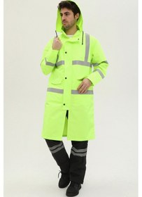 Resim Uniprom Yağmurluk Reflektörlü Yüksek Görünürlü Neon Sarı 