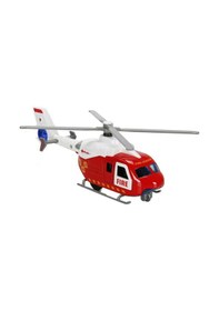 Resim Çek Bırak Metal Helikopter 20 Cm - Kırmızı 