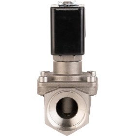 Resim 110V Ac Paslanmaz Genel Maksat Solenoid Valf Yüksek Basınç Normalde Kapalı 