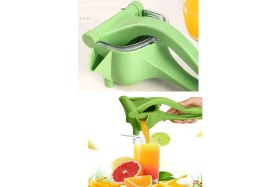 Resim Manuel Plastik Meyve Portakal Karpuz Limon Sıkacağı Kollu Sebze Suyu Sıkma Limonata Aparatı Aleti 
