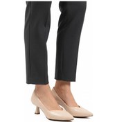 Resim Bej Kısa İnce Topuklu Abiye Ayakkabı 357188 Z Bej 