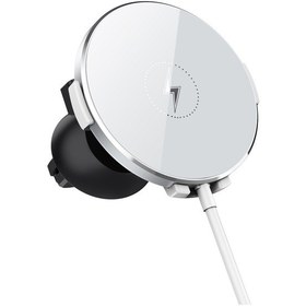 Resim Butu Ys12 Araç Hava Firar Montajı Ayrılabilir 15w Max Manyetik Kablosuz Şarj Cihazı Beyaz 