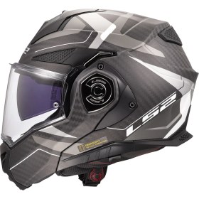 Resim Ls2 Advant x Karbon Horızon Mat Gümüş-Gri Kask 
