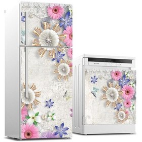 Resim Buzdolabı Ve Bulaşık Makinası Beyaz Eşya Sticker Kaplama 3D Papat (540884468) 