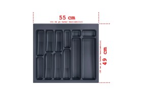 Resim Feyza Design Pratik Çekmece Içi Kaşıklık, 55X49, Kumlu Yüzey, Düzenli Saklama 
