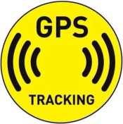 Resim TSC 4 Adet Gps Tracing Takip Etiketi Uyarı Yapıştırması 10CM Md3 