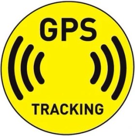 Resim TSC 4 Adet Gps Tracing Takip Etiketi Uyarı Yapıştırması 10CM Md3 