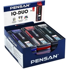 Resim Pensan Iq-duo Set 0.5 MM Karışık Renkli Silgi+min 