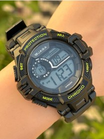 Resim Jaga Dijital 2 Yıl Garantili Alarm+kronometre+ışık Ve Takvimli 5 Atm Genç Spor Erkek Kol Saati Jg023 Siyah 