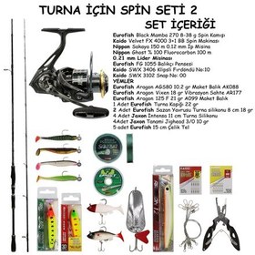 Resim Turna Avı İçin Spin Olta Seti 2 